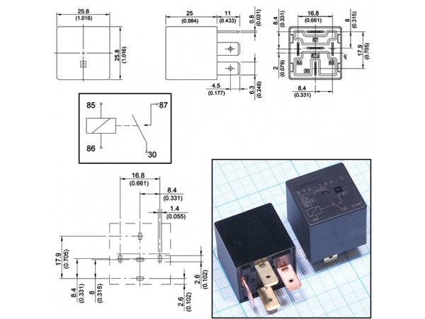 Реле 24VDC 896-1AH-D 1A 20A/28VDC