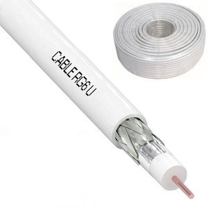 RG-6/U белый 75 Ом кабель телевизионный Proconnect