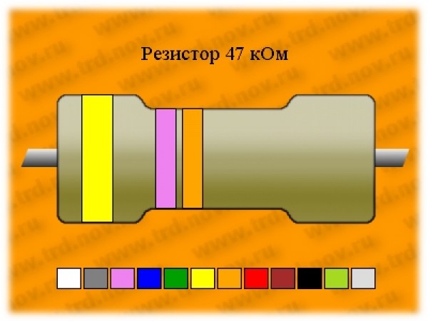 Резистор-0,25-47 кОм