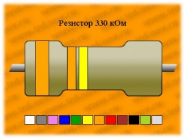 Резистор-0,25-330 кОм