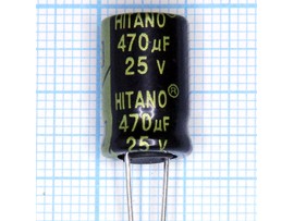 Конд.470/25V 1016 +105°С ESX Hitano