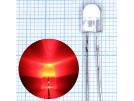 LED HB5RH-436ARA красный(red) 2700мКд овал 4,5х5,8