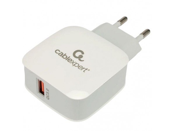 СЗУ USB 5V-12V3A18W QC3.0 быстрая зарядка белая