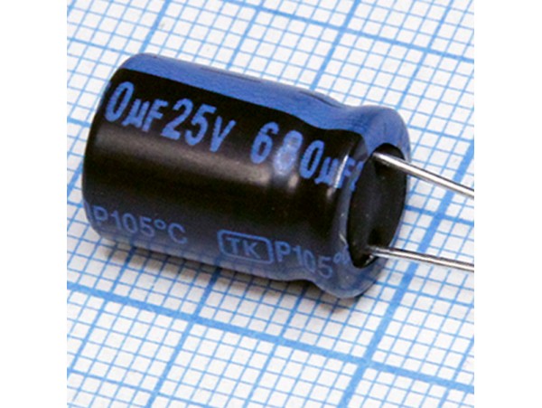 Конд.680/25V 1015 105°C TK Jamicon