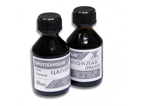 Лак цапон 30мл чёрный