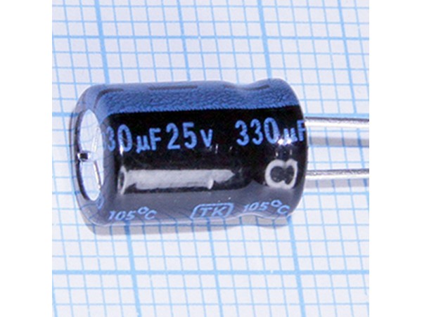 Конд.330/25V 0812 TK +105°С Jamicon