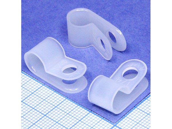 ACC 2-W /100PCS/ Держ.кабеля 6,3мм белый
