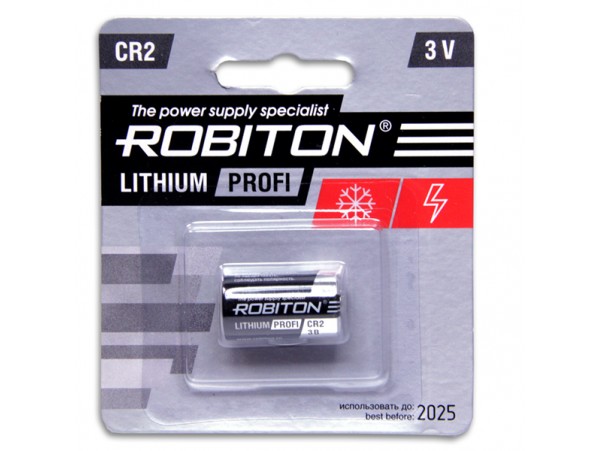 CR2 Батарея 3V Lithium (d=15;L=27) Robiton