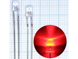 LED FYL-3014URC кр.d=3 3000mCd