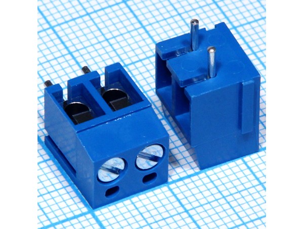 DG300-5.0-02P-12 (аналог) клеммник 2к шаг 5мм на плату