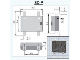 DI108S (800V/1A) Диодный мост   SDIP