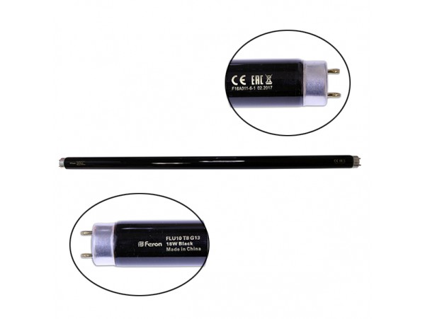 Лампа УФ-18W FLU10 T8 G13 (black light)