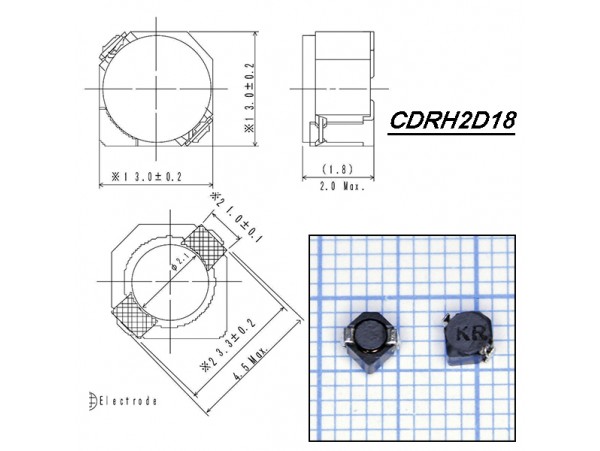 CDRH2D18/LDNP-100NC (10 мкГн   900ma)