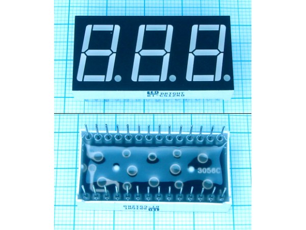BT-C512RD PBF Инд. LED R 3DIG