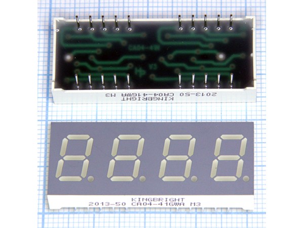 CA04-41GWA Инд. LED G 4DIG AN
