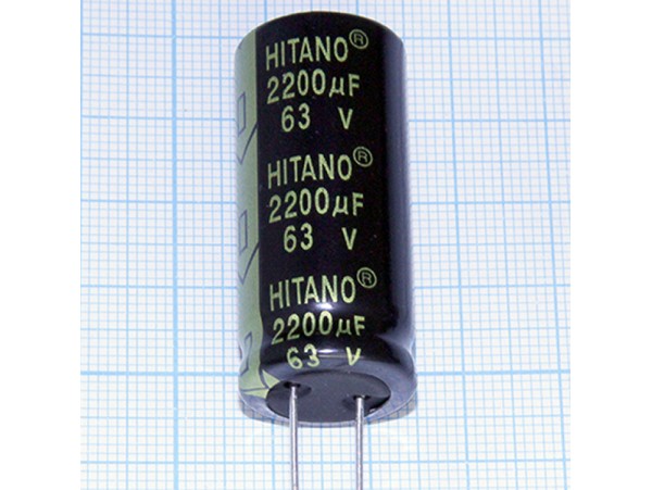 Конд.2200/63V 1841 +105°C EXR Hitano