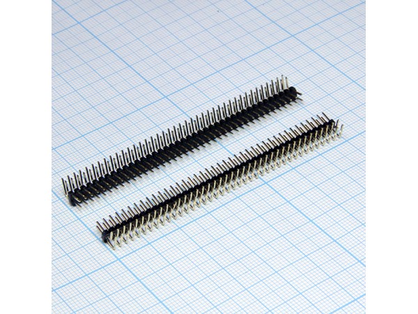 PLD2-80R 2,00 вилка 80к.(2х40) на плату угловая
