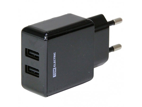 СЗУ 2USB 5V/2,1A  устройство зарядное TDM