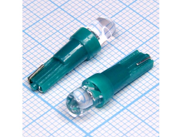 T5 1green 5mm 15° LED лампа