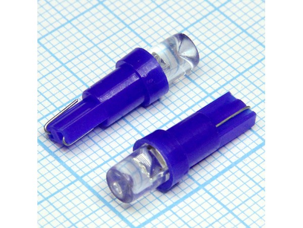 T5 1blue 5mm 100° LED лампа