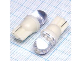 T10 1white 10mm 15° LED лампа