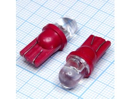 T10 1red 8mm 60° LED лампа