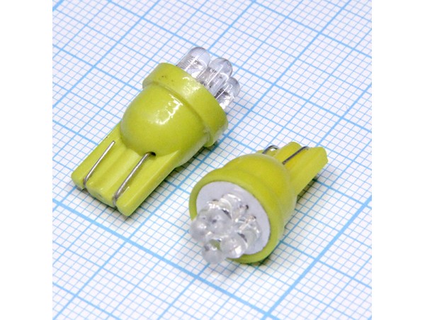 T11 4yellow 3mm LED лампа