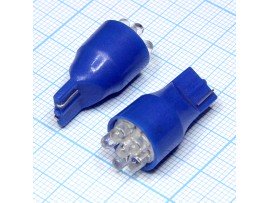 T13 6blue 3mm LED лампа