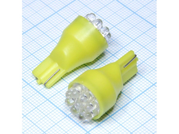 T15 9yellow 3mm LED лампа