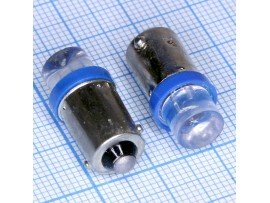 BA9S 1blue 8mm 100° LED лампа