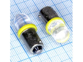 BA9S 1yellow 10mm 15° LED лампа