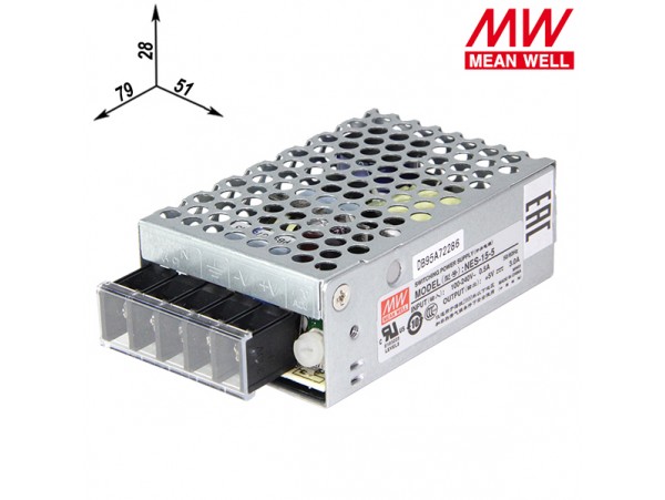 БП 5V3A Клеммы NES-15-5 Блок питания