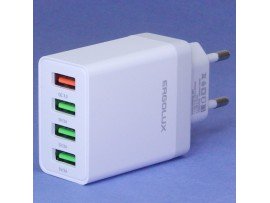 СЗУ 4USB 5-9V/3A устройство зарядное QC ERGOLUX