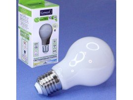 Лампа 220V 13W E27 4500K LED A60 матовая филам. General