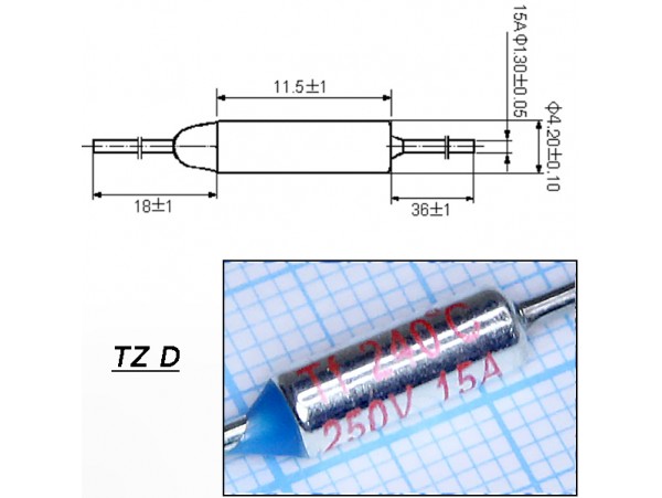 TZ D-240-15А Термопредохранитель