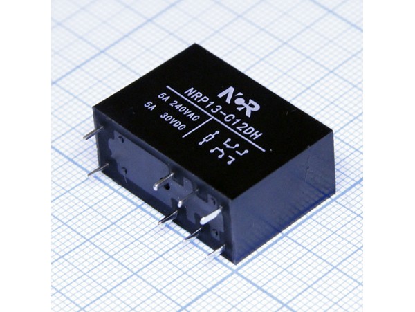 Реле 12VDC NRP13-C12DH 2C 5A/240VAC