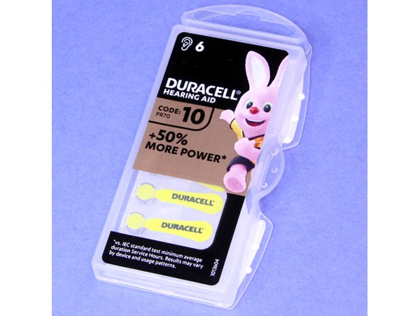 Элемент питания ZA10,PR70 Duracell, блистер 6 шт.