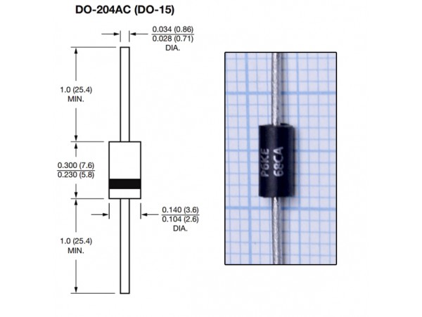 P6KE68CA  диод ограничительный