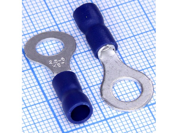 TRI-2-6 Наконечник кольцевой М6 (1,5-2,5) синий