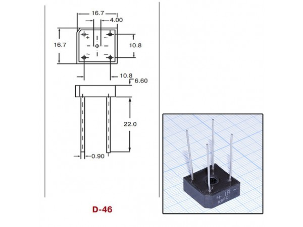 KBPC102 (200V/3A) Диодный мост