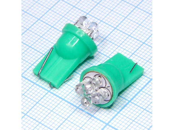 T11 4green 3mm LED лампа