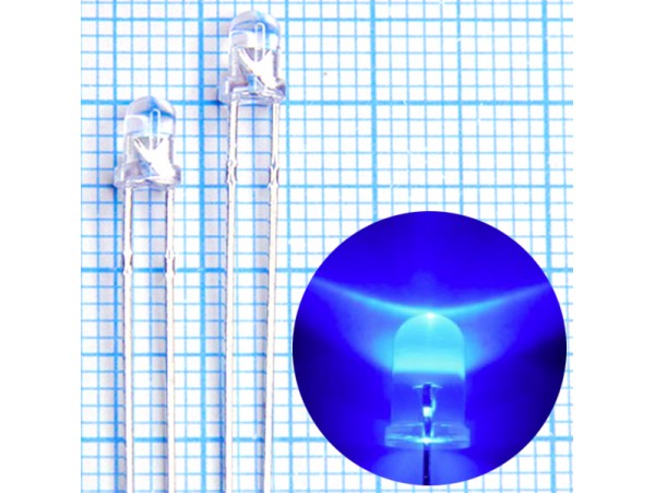 LED FYL-3014UBC гол.d=3 2800mCd