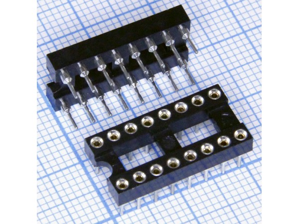 SCSM-16 розетка dip узкая цанговая
