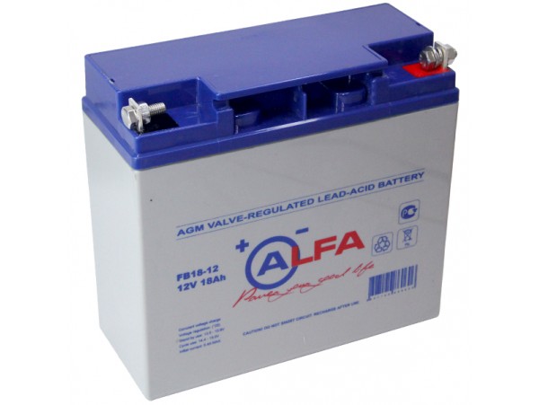Аккумулятор 12V/18Ah FB18-12 (180х165х76)