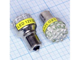 BA15S 19yellow 5mm LEDлампа