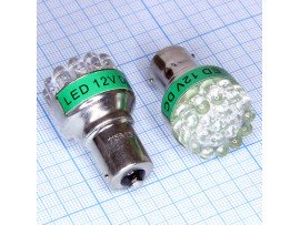 BA15S 19green 5mm LED лампа