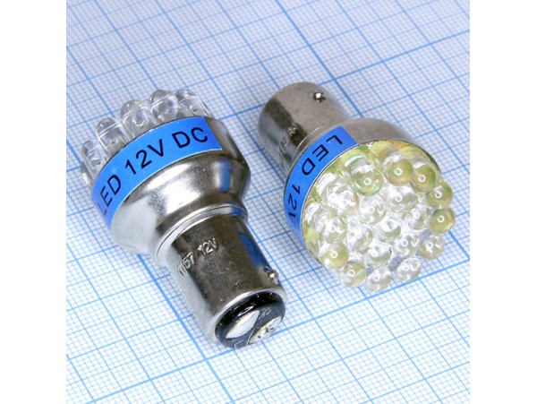 BAY15D 19blue 5mm LED лампа