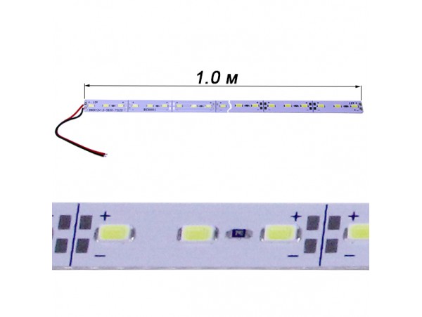 LS-5630WW  -12V тёплый свет. Линейка светодиодная 1м