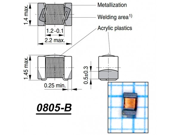 B82498-B 100 нГн Дросс.(0805)