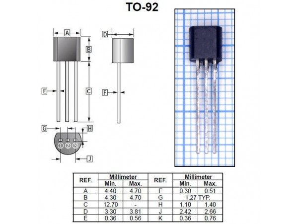 Z0607MA Тирист. 600V/0,8A